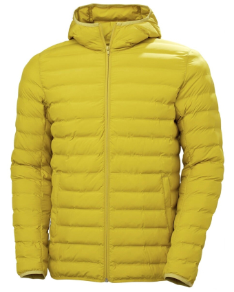 Men Mono Material Hooded Insulator