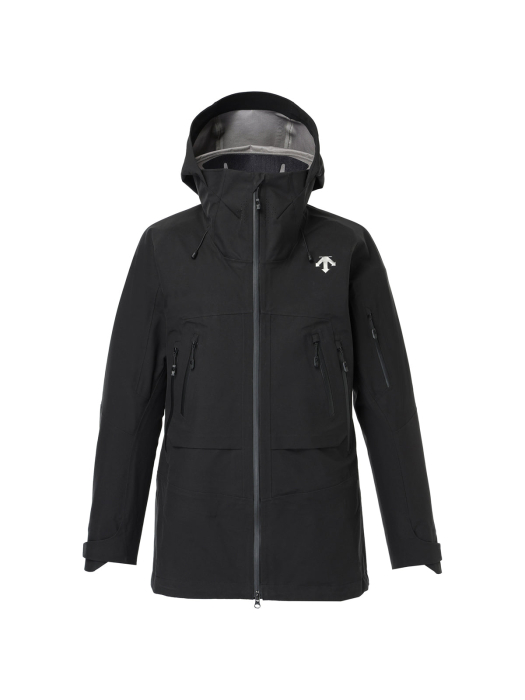 Descente S.I.O Shell 3L Jacket Black - voorkant Descente S.I.O Shell 3L Jacket Black - voorkant