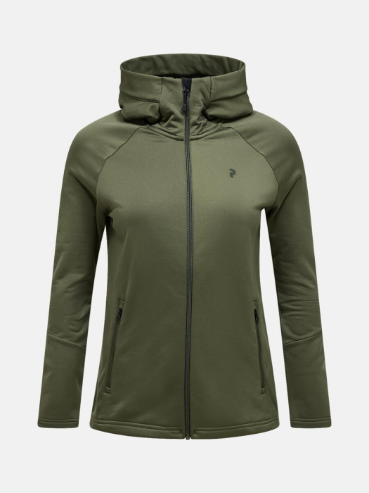 Rider Essentials Midlayer Zip Hood Women PINE NEEDLE Rider Essentials Midlayer Zip Hood Women PINE NEEDLE