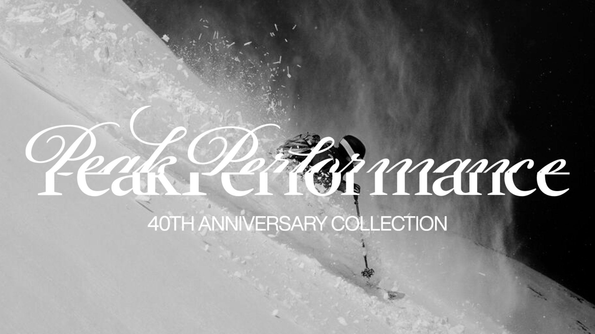 Skieur dans la poudreuse — Peak Performance 40th Anniversary Collection